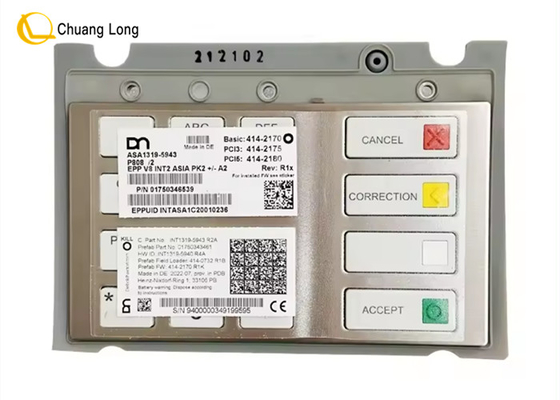 Parti ATM Diebold Nixdorf DN200 DN450 DN470 DN490 EPP V8 INT ASIA PK2+ -A2 tastiera tastiera 01750346539 1750346539