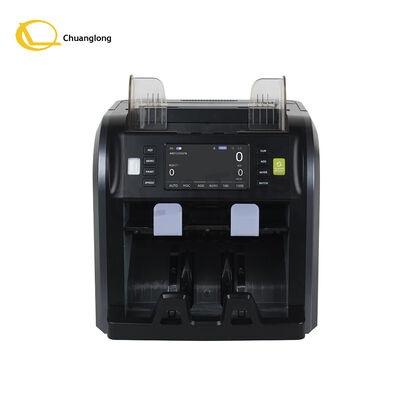 SJ-668 Contatore di banconote miste con due tasche CIS con maniglia, stampante termica integrata, batteria integrata, macchina per il conteggio della valuta