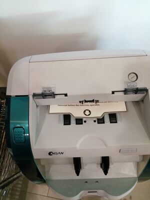 Macchina di smistamento banconote Kisan Money Counter Detector Blu con display a LED Smart K3 S16E01-3659