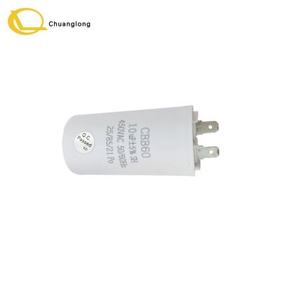 Prezzo buono Condensatore di avviamento motore CBB60 60µF 450V AC 2 fili 50/60Hz 50×95mm NCR Wincor Diebold ATM CRM Selfserv Kiosk Macchina bancaria Ricambio in linea