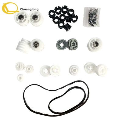 Prezzo buono NCR 445-0704985 Aria 3 Kit cuscinetto ingranaggio di trasmissione a doppia presa con cinghia per distributore ATM CDM CRM CRS Selfserv Kiosk 4450704985 in linea