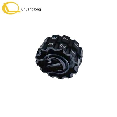 Prezzo buono Ruota maniglia cassetta NCR S2 445-0726530 Ruota contamonete per cassa bancomat nera 66xx ATM CRM CRS Selfserv Kiosk 4450726530 in linea